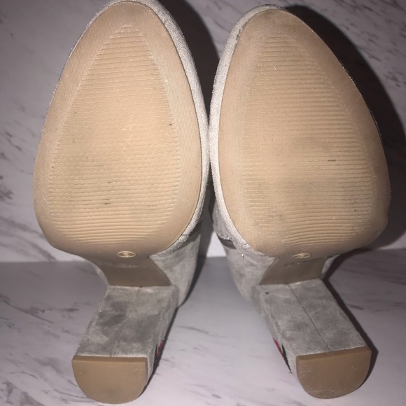 WILD DIVA Floral Embroidered Heel Boot Shoes - Picture 6 of 8